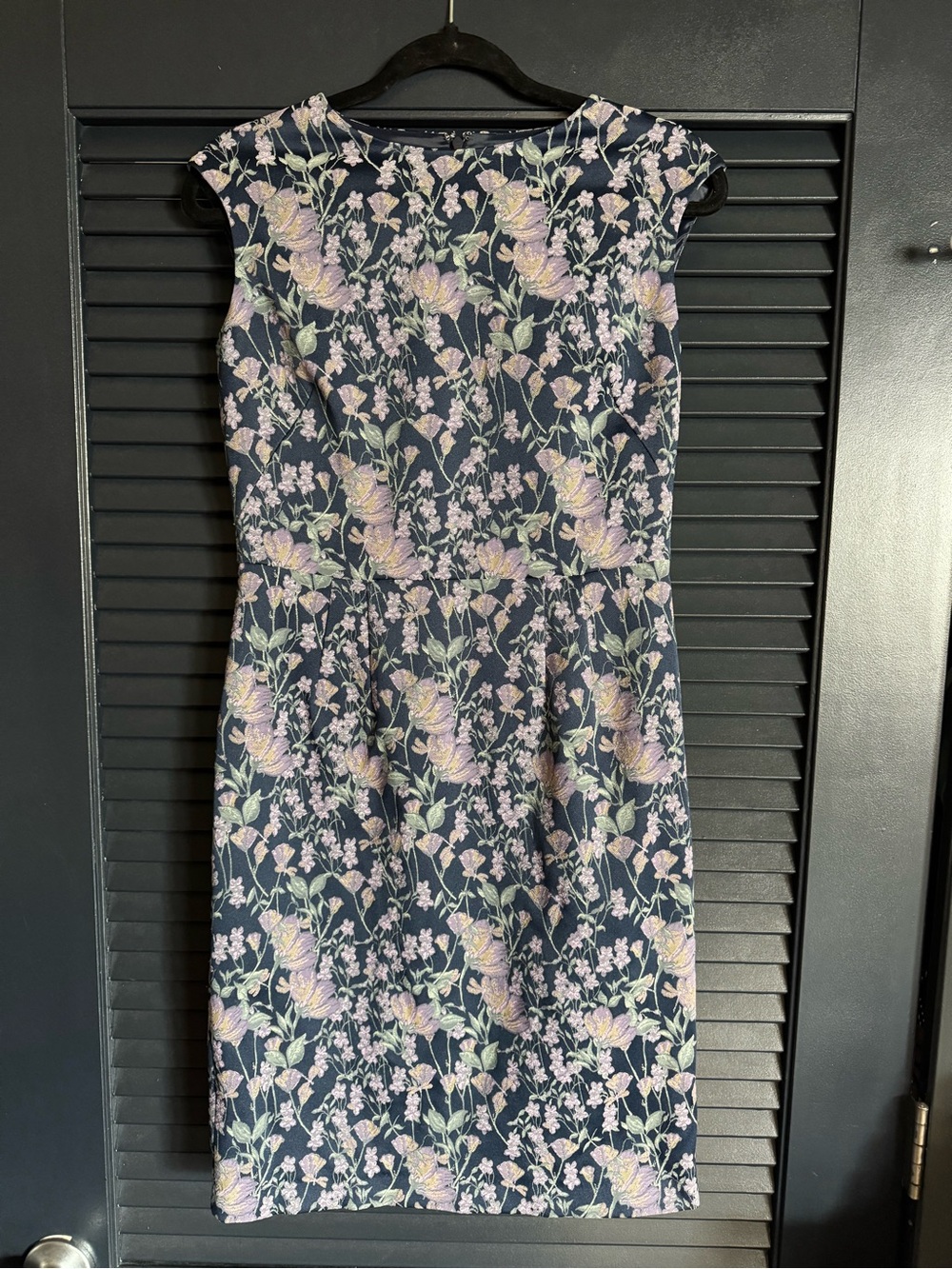 Brooks Brothers Floral Jacquard Midi Dress Size 2